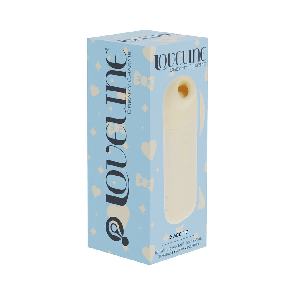 LoveLine Sweetie Rechargeable Vibrator with AirTap Technology - Yellow
