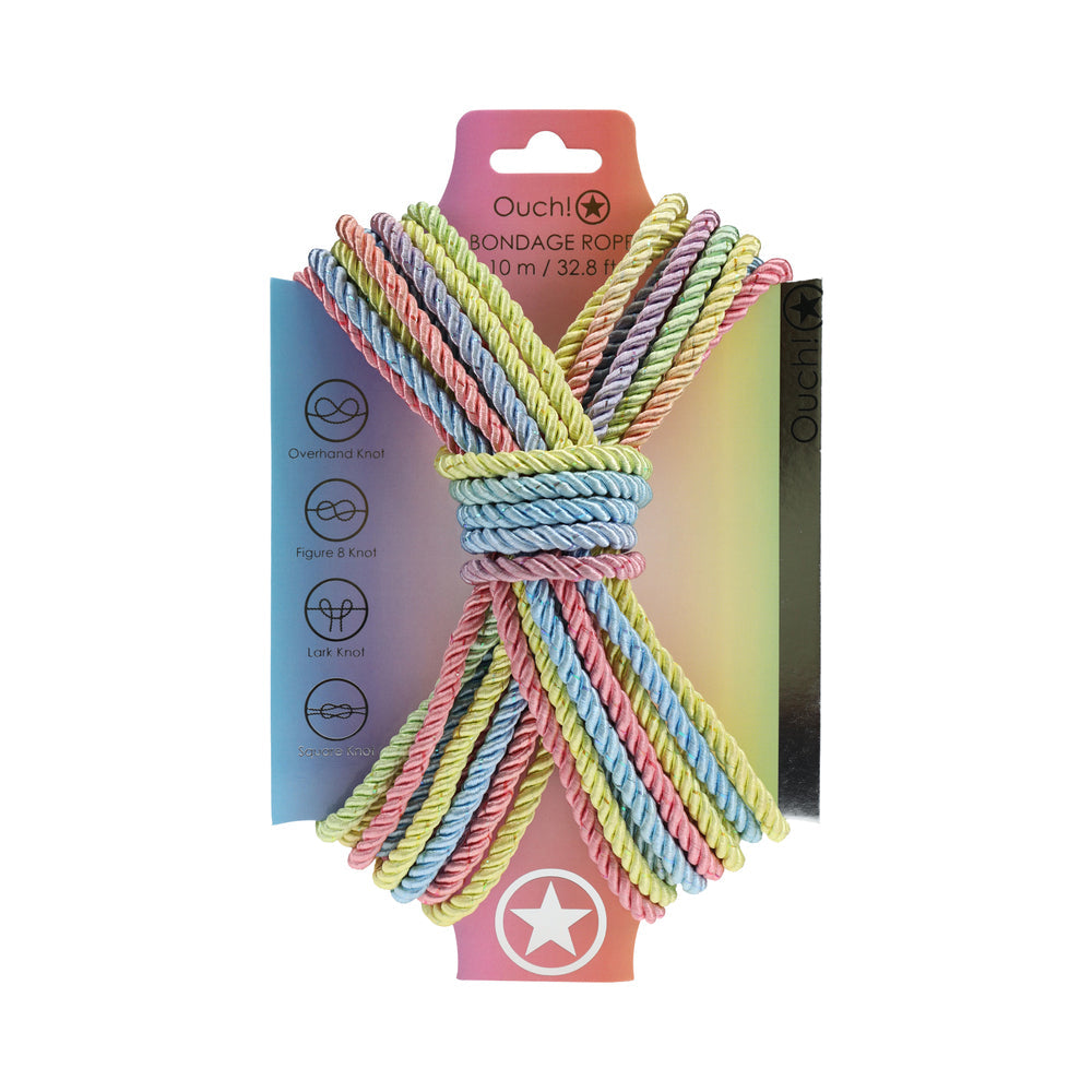 Ouch! Bondage Rope 10 m Multicolor Nylon Bondage Rope