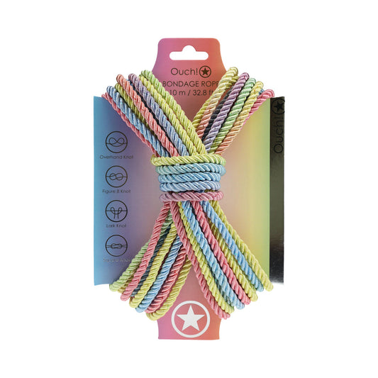 Ouch! Bondage Rope 10 m Multicolor Nylon Bondage Rope