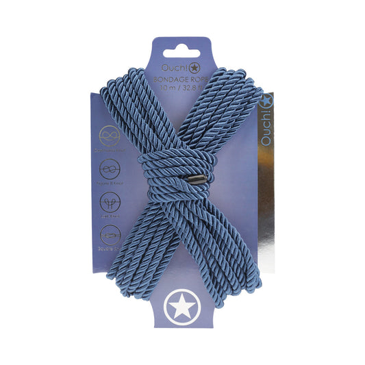 Ouch! Bondage Rope 10 m – Nylon Bondage Rope – Navy Blue