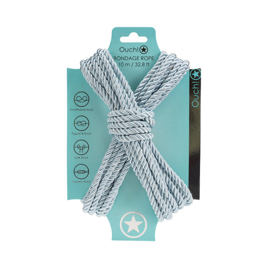 Ouch! Bondage Rope 10 m Nylon – Powder Blue