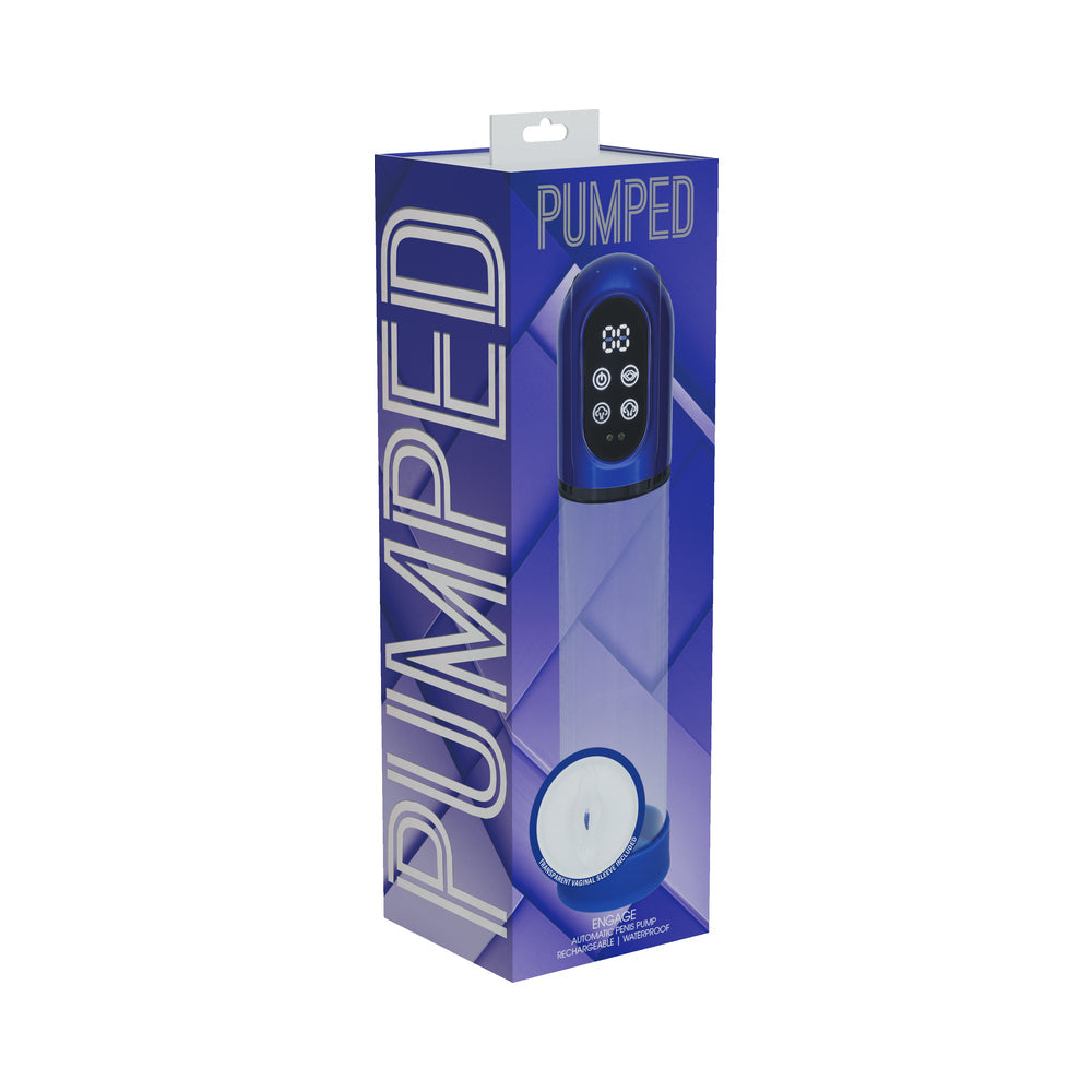 PUMPED Engage Automatic Waterproof Pump – Metallic Blue