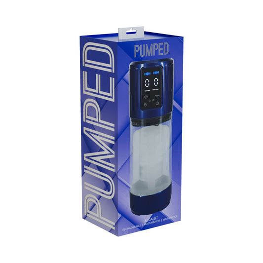 Shots UltraLift Automatic Masturbator Pump – Waterproof Metallic Blue