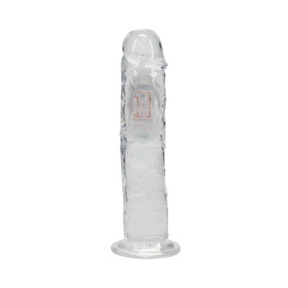 RealRock Wireless Rechargeable Remote Control LED Vibrating Dildo - Clear