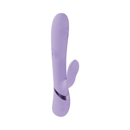 VIVE Fronda Rechargeable G-Spot and Tapping Leaf Clit Stimulator - Lavender