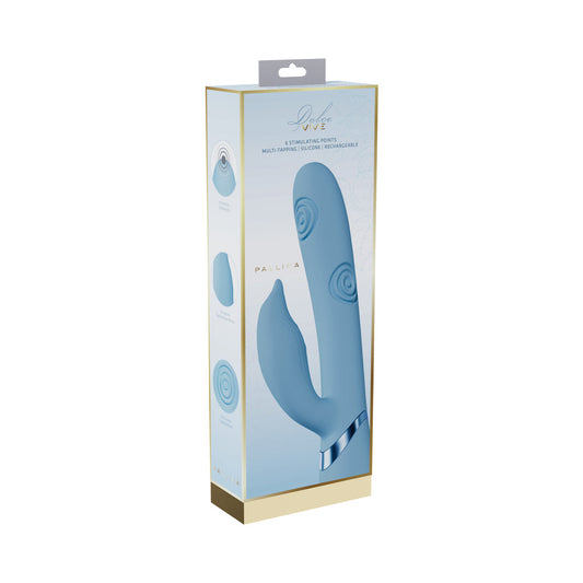 VIVE Pallina Rechargeable G-Spot and Tapping Beads Clit Stimulator – Blue