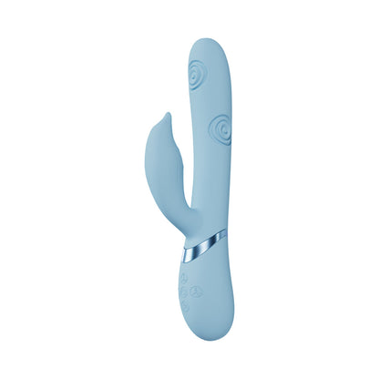 VIVE Pallina Rechargeable G-Spot and Tapping Beads Clit Stimulator – Blue