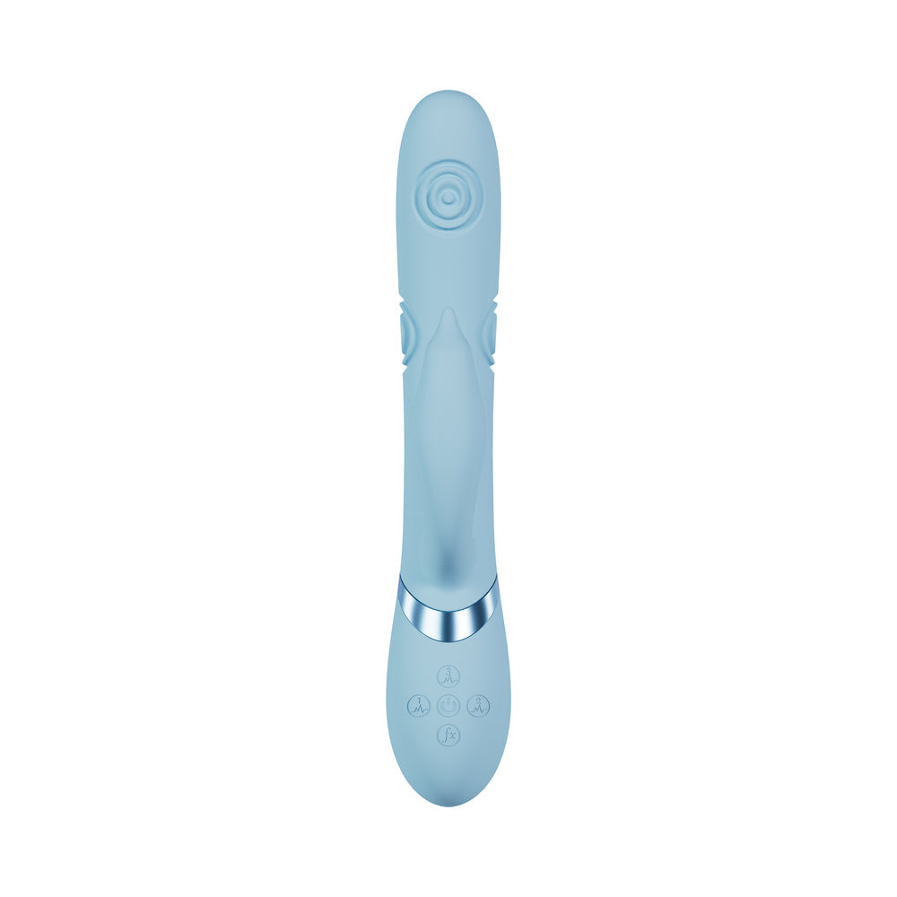 VIVE Pallina Rechargeable G-Spot and Tapping Beads Clit Stimulator – Blue