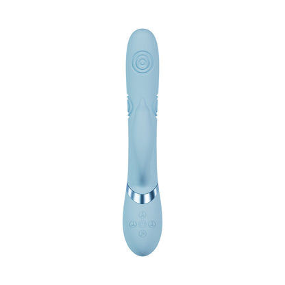 VIVE Pallina Rechargeable G-Spot and Tapping Beads Clit Stimulator – Blue