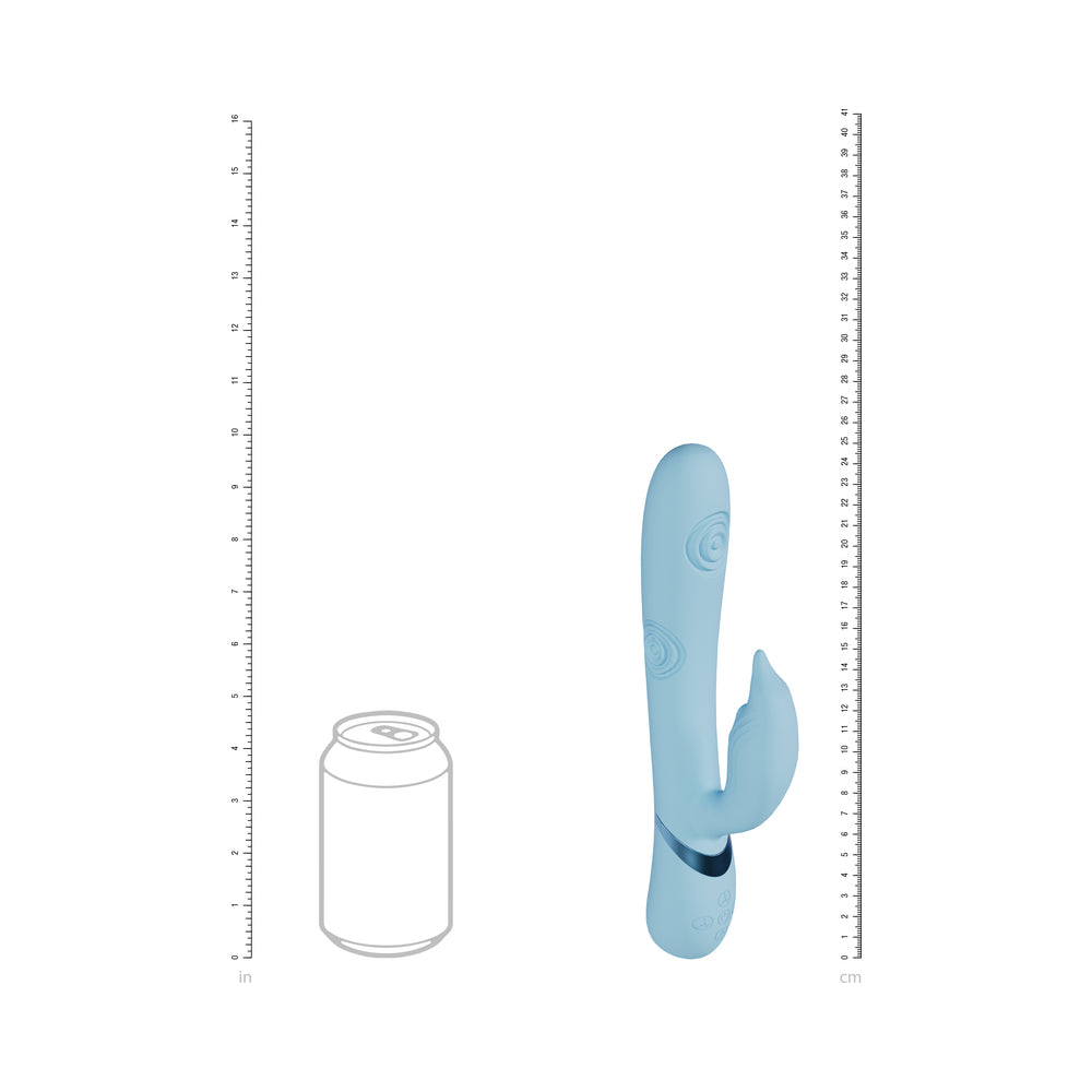 VIVE Pallina Rechargeable G-Spot and Tapping Beads Clit Stimulator – Blue