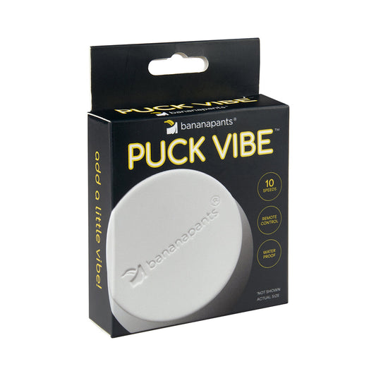 Banana Pants Puck Vibe Remote Controlled Vibe – White/Black