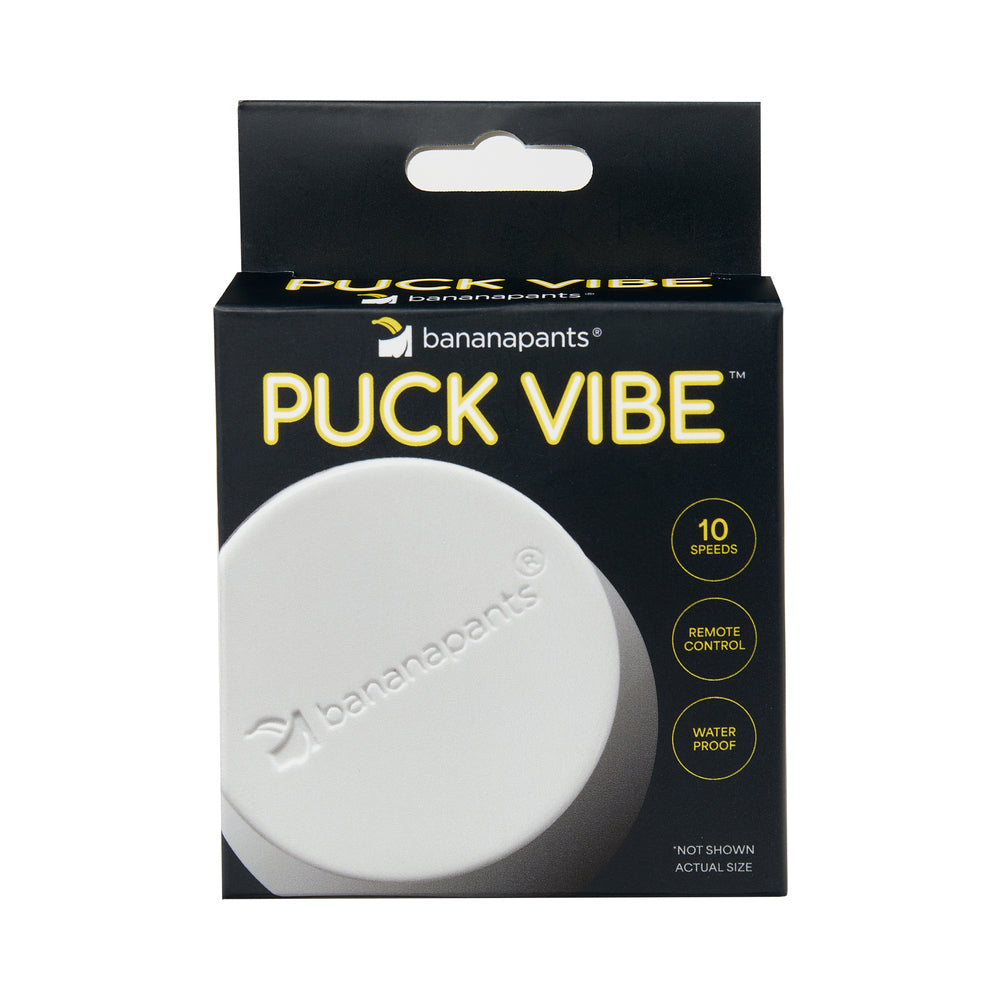Banana Pants Puck Vibe Remote Controlled Vibe – White/Black