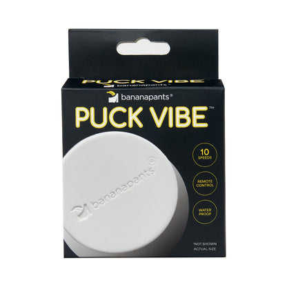 Banana Pants Puck Vibe Remote Controlled Vibe – White/Black