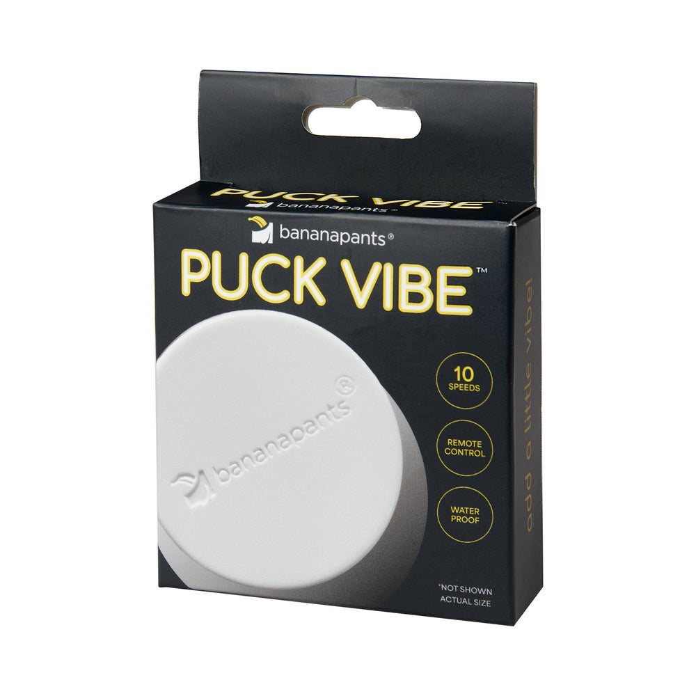 Banana Pants Puck Vibe Remote Controlled Vibe – White/Black