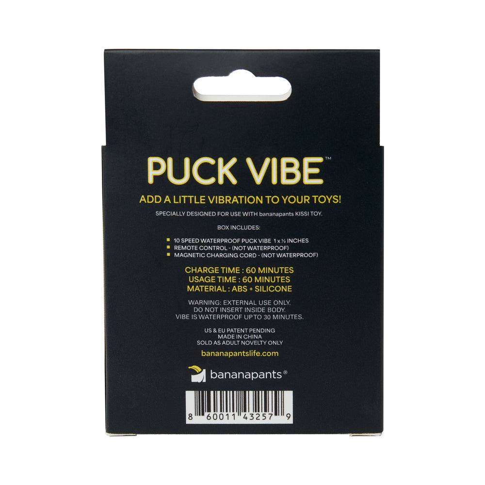 Banana Pants Puck Vibe Remote Controlled Vibe – White/Black