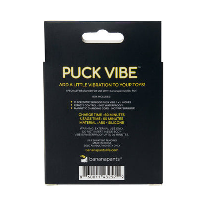Banana Pants Puck Vibe Remote Controlled Vibe – White/Black