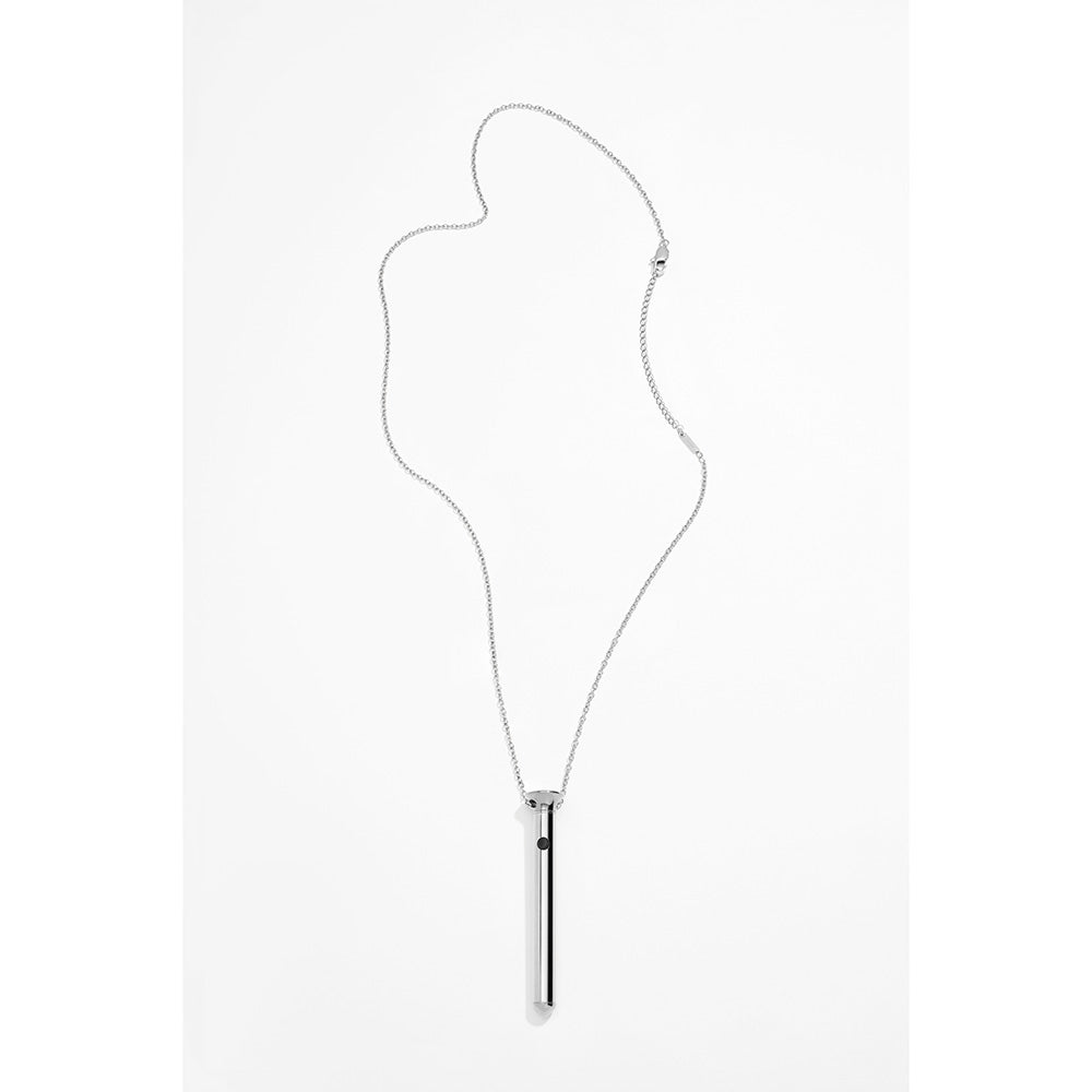 Crave Vesper Mini Silver Necklace and Vibrator - Adjustable Chain