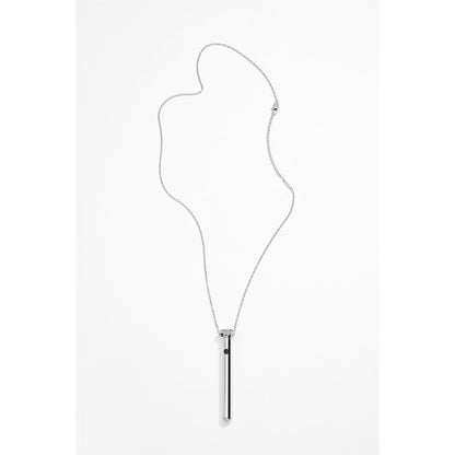 Crave Vesper Mini Silver Necklace and Vibrator - Adjustable Chain