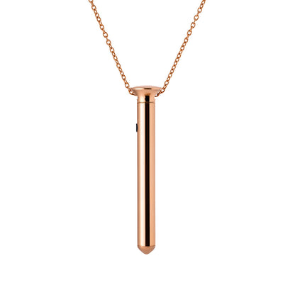 Crave Vesper Mini Rose Gold Necklace with Discreet Vibrator
