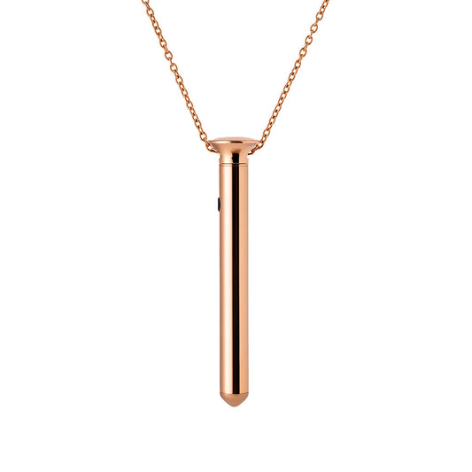 Crave Vesper Mini Rose Gold Necklace with Discreet Vibrator