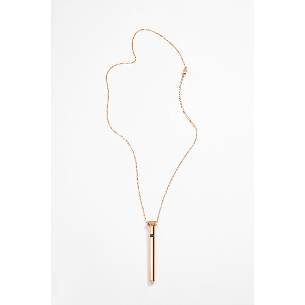 Crave Vesper Mini Rose Gold Necklace with Discreet Vibrator