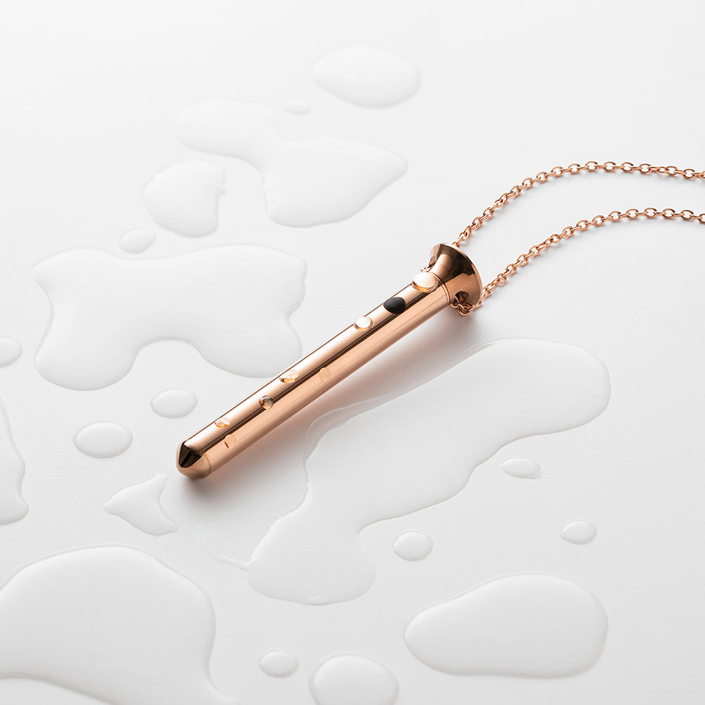 Crave Vesper Mini Rose Gold Necklace with Discreet Vibrator