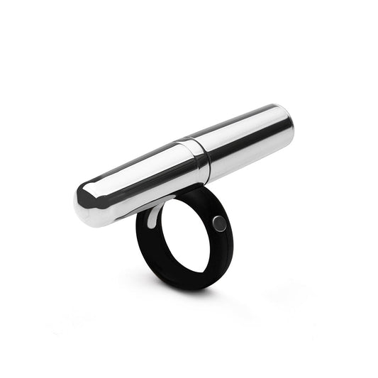 Crave Tease Ring Silver - Vibrating Finger Vibe and Statement Ring