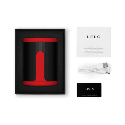 LELO F2S Massager & Stroker – Red – App-Connected with 8 Powerful Settings