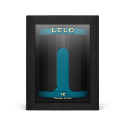LELO F2S Massager & Stroker - Teal - Dual-Ended with Flexible Silicone Ribs