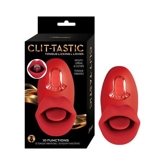 Nasstoys Clit-Tastic Arousing Tongue Licking Lover – Red – USB Rechargeable Clitoral Stimulator
