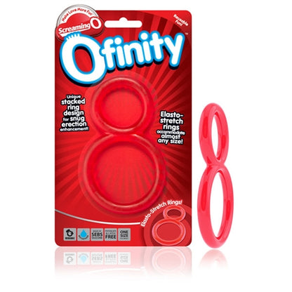 Ofinity Double Ring Erection Enhancer – Red