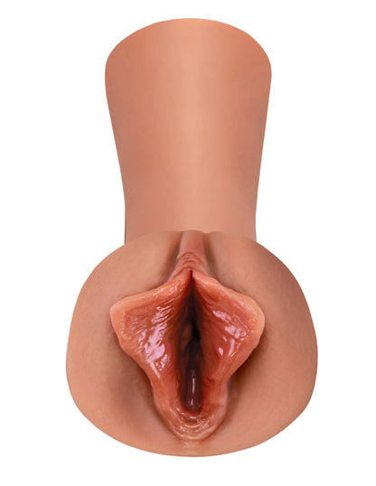 Pipedream Extreme Wet Pussies Luscious Lips Stroker - Tan
