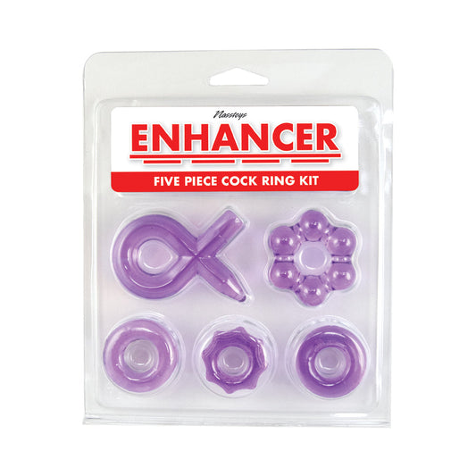 Nasstoys Enhancer Five-Piece Cock Ring Set – Purple