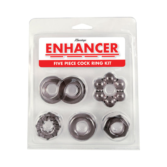 Nasstoys Enhancer Five-Piece Cock Ring Set – Black