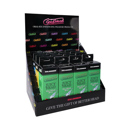 GoodHead Juicy Head Display 1 - Flavored Dry Mouth Spray - Assorted Flavors