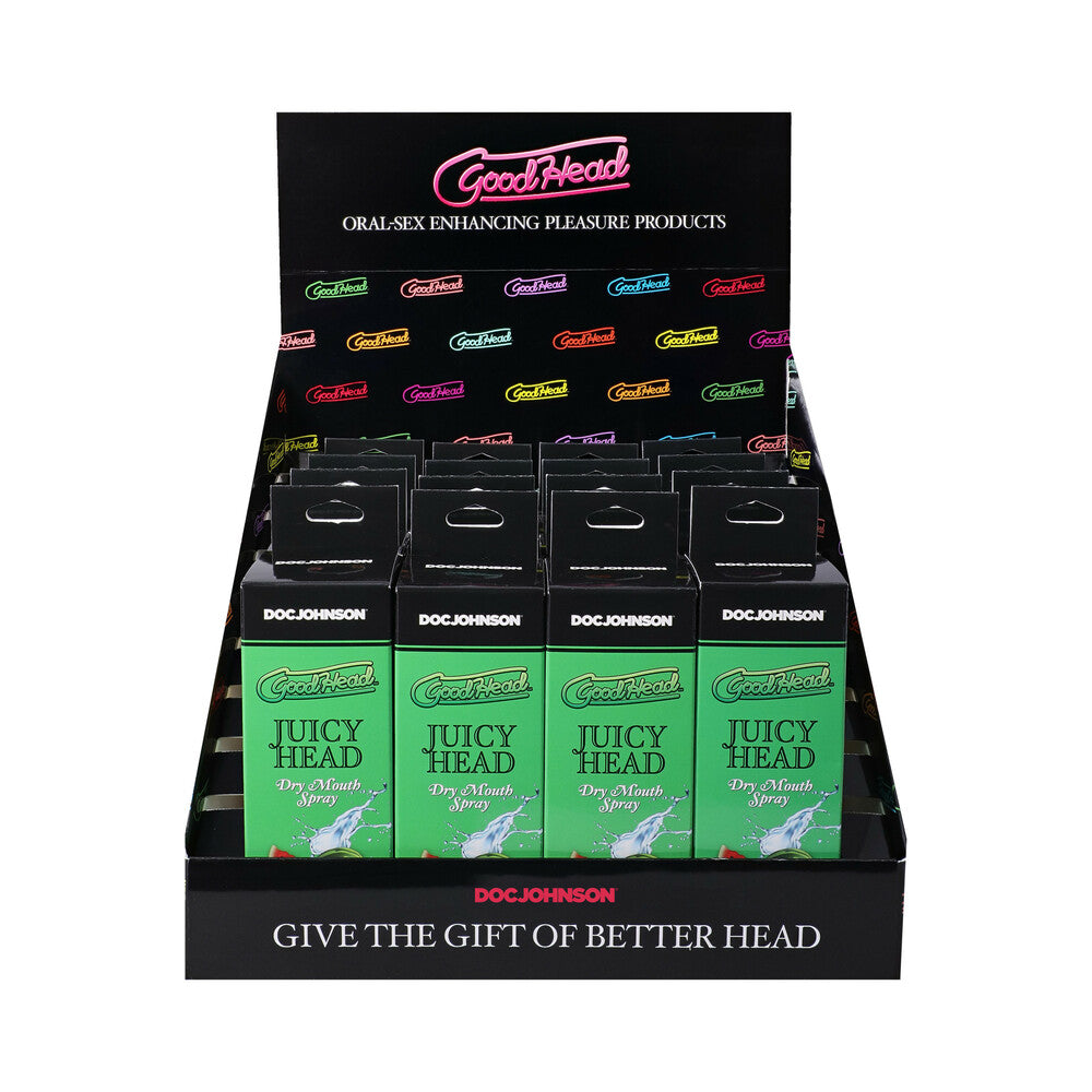 GoodHead Juicy Head Display 1 - Flavored Dry Mouth Spray - Assorted Flavors