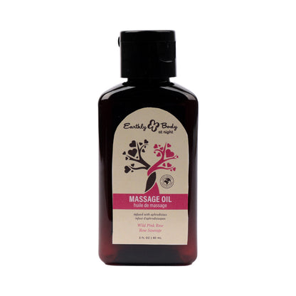 Earthly Body At Night Wild Pink Rose Aphrodisiac Massage Oil – 2 oz.