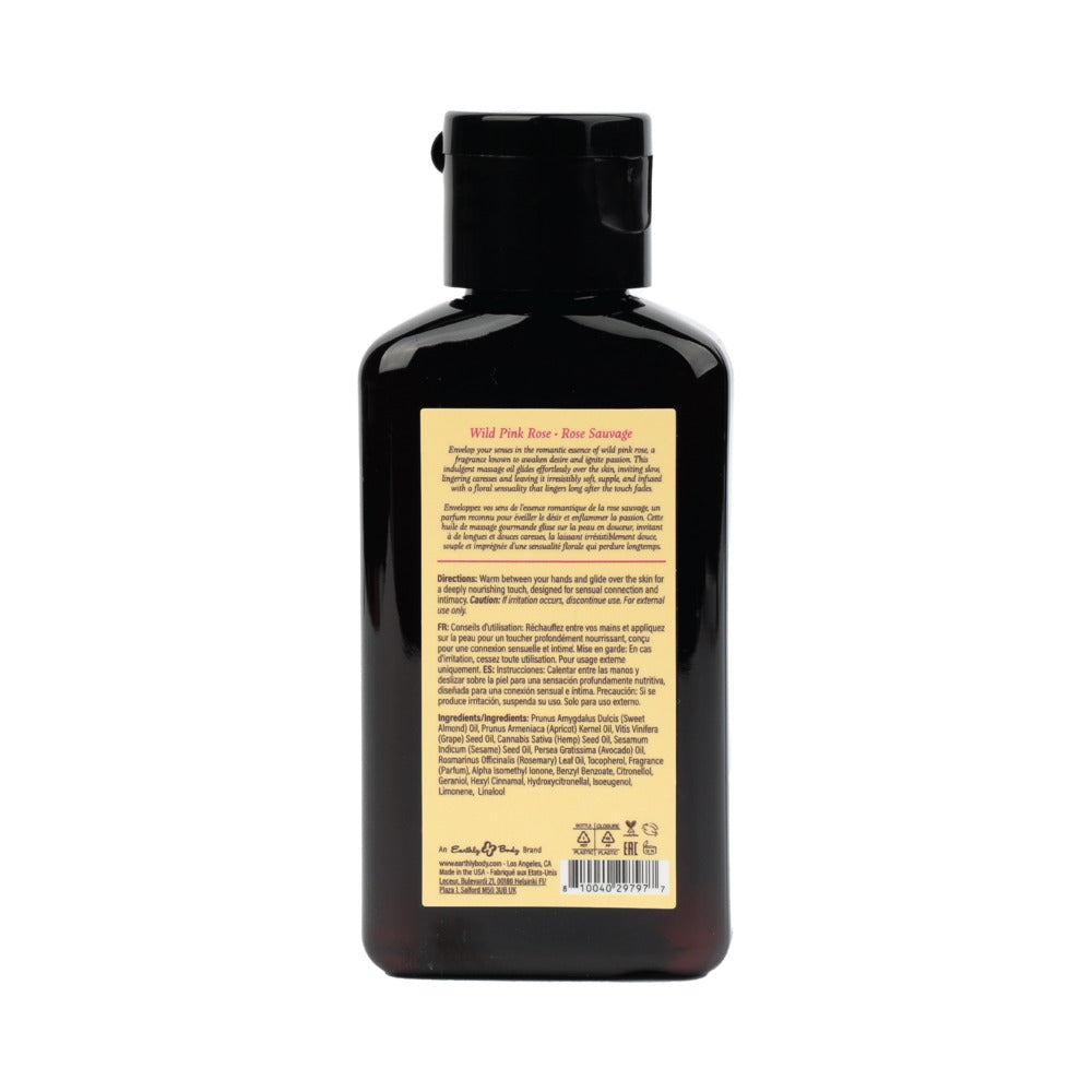 Earthly Body At Night Wild Pink Rose Aphrodisiac Massage Oil – 2 oz.