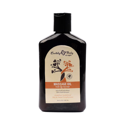 Earthly Body At Night Aphrodisiac Massage Oil - Grapefruit Sandalwood - 8.4 oz