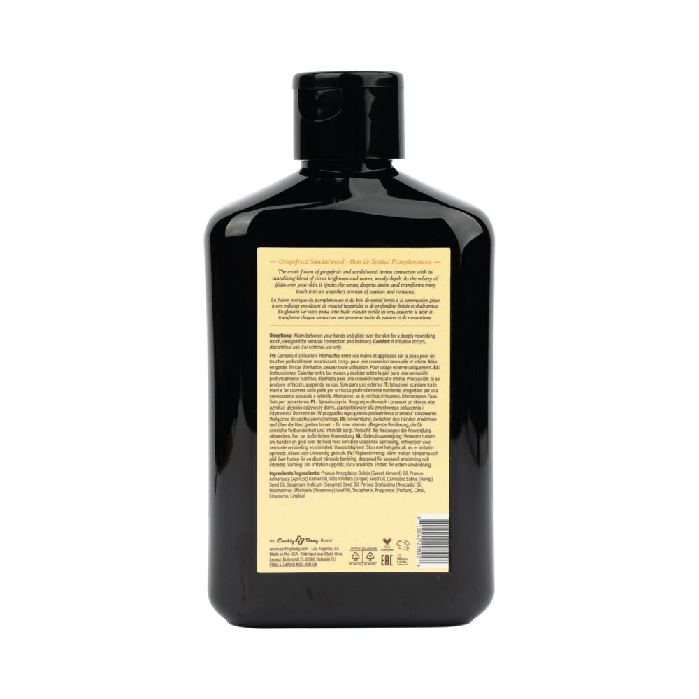 Earthly Body At Night Aphrodisiac Massage Oil - Grapefruit Sandalwood - 8.4 oz