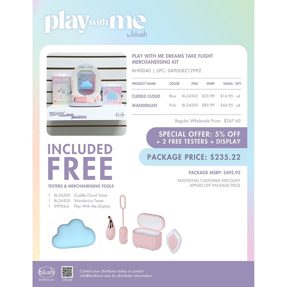 Blush Play With Me Dreams Take Flight Merchandising Kit – Assorted Colors