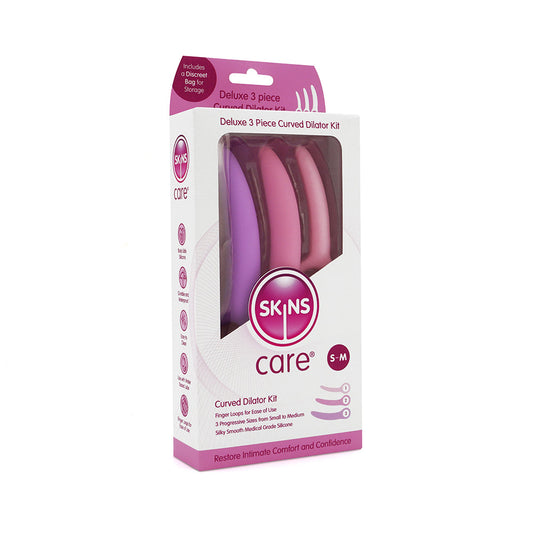 Skins Care Curved Dilators 3-Piece Set – Small to Medium – Assorted Colors
