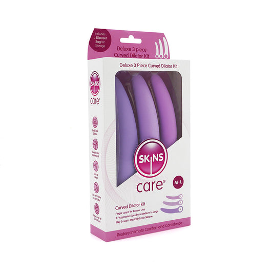 Skins Care Curved Dilators 3-Piece Set – Medium to Large – Assorted Colors