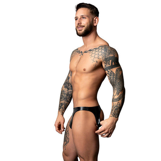 Male Power Liquid Onyx 2.0 Jock Brief - Black - S/M
