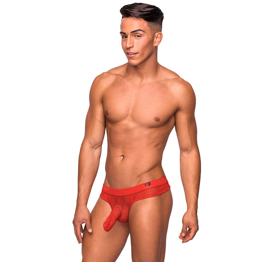 Male Power The Matchmaker Hose Thong – Red S/M with Pheromone Cologne Sample
