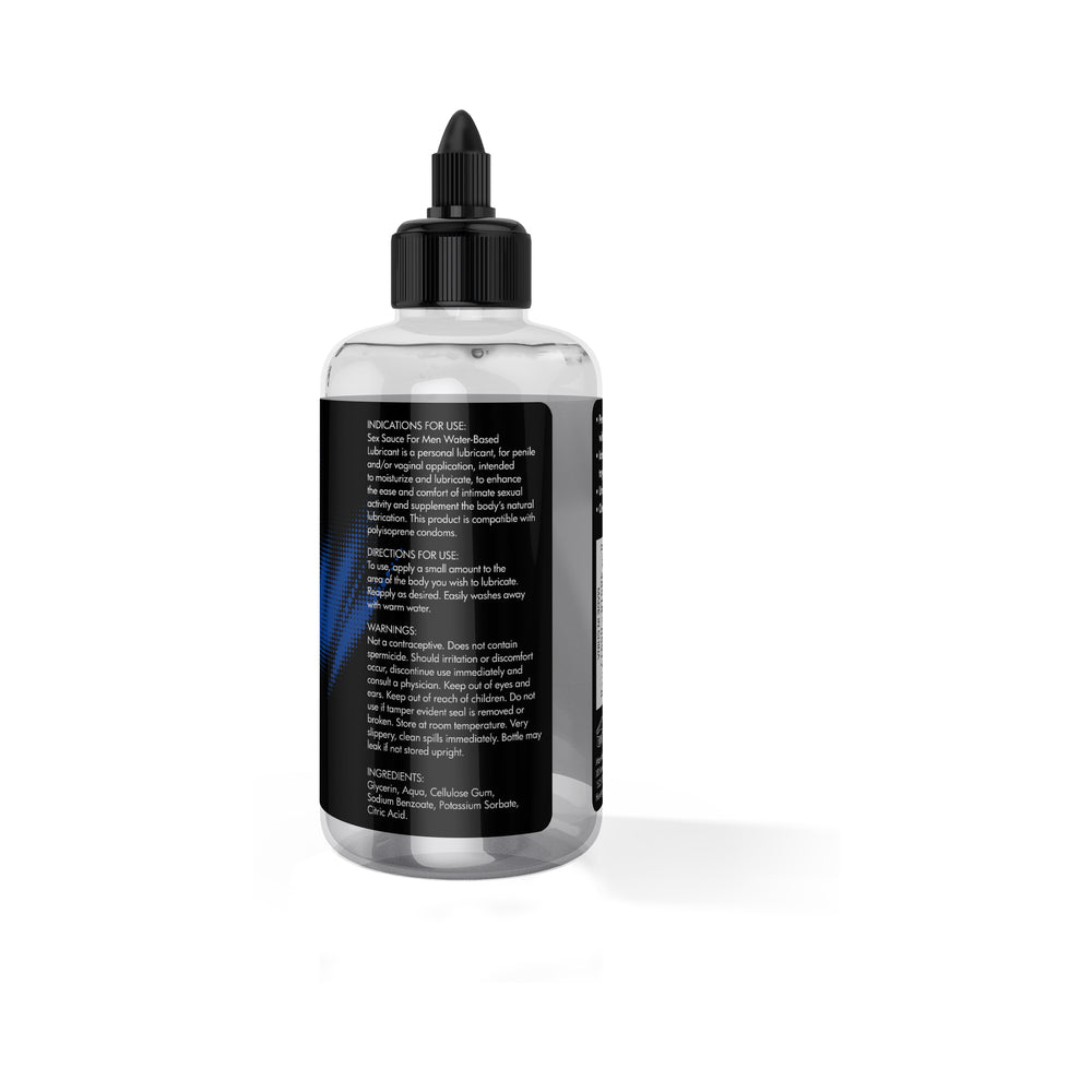 Naughty Jane's Sex Sauce for Men Water-Based Lubricant 8 oz - Clear