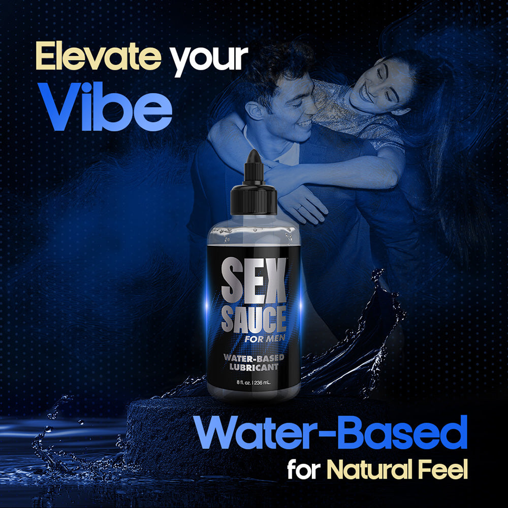 Naughty Jane's Sex Sauce for Men Water-Based Lubricant 8 oz - Clear