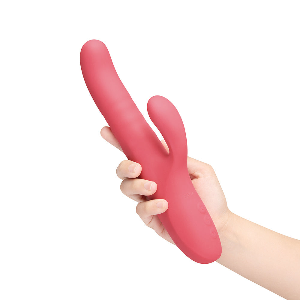 Le Wand Thrust Rechargeable Rabbit Vibrator with Thrusting Motion – Hot Pink