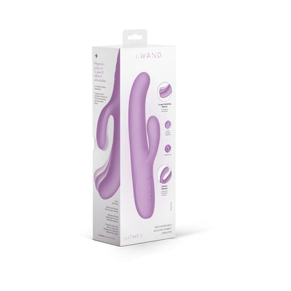 Le Wand Hither Rechargeable Dual-Stimulation Vibrator with G-spot and Clitoral Stimulation - Light Purple