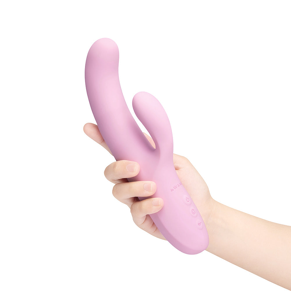 Le Wand Hither Rechargeable Dual-Stimulation Vibrator with G-spot and Clitoral Stimulation - Light Purple